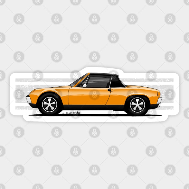 German sports car Sticker by jaagdesign